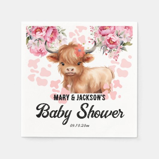 Dusche für das Baby Serviette (Vorderseite)