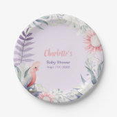 Dusche für den bezauberten Lavendel Pappteller (Vorderseite)