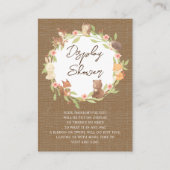 Dusche für die integrierte Waldanzeige Begleitkarte (Vorderseite)