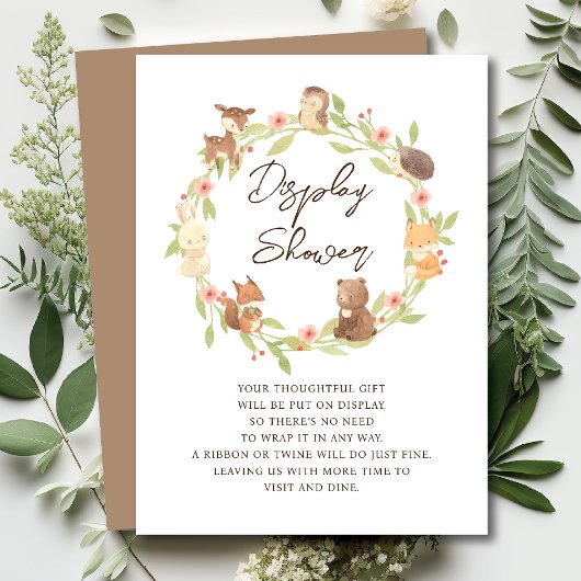 Dusche für die integrierte Waldanzeige Begleitkarte