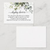 Dusche für Grünflächen Begleitkarte (Vorne/Hinten)