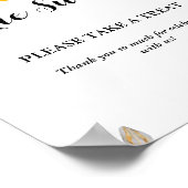 Dusche für Hummeln Babydusche Gefälligkeitszeichen Poster (Ecke)