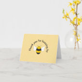 Dusche für Hummeln danke Karte (Gelbe Blume)