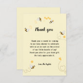 Dusche für Hummeln Dankeskarte (Vorne/Hinten)