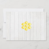 Dusche für Hummeln Einladung (Rückseite)