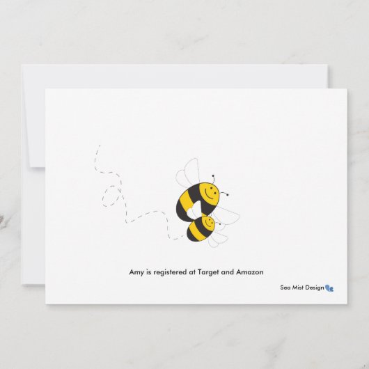 Dusche für Hummeln Einladung (Rückseite)