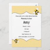 Dusche für Hummeln Einladung (Vorne/Hinten)