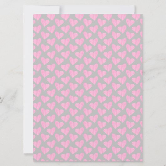 Dusche für kleine Mädchen Einladung (Rückseite)