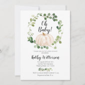 Dusche für Kürbis Einladung (Vorderseite)