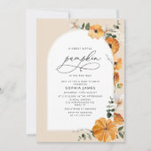 Dusche für Kürbisbaby Einladung (Vorderseite)