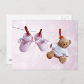 Dusche für Mädchen Einladungspostkarte (Vorne/Hinten)