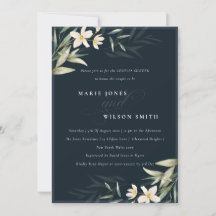 Dusche für Navy Weiße Grünpflanzen Blumenpaare Ein