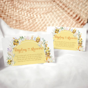 Dusche für niedliche Bee Baby-Dusche Begleitkarte