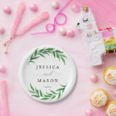 Dusche für Paare - Hochzeit - Papierplatte Pappteller (Party)