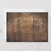 Dusche für rustikale Paare, Polterabend Einladung (Rückseite)