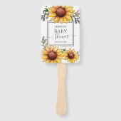 Dusche für Sonnenblumen Fächer (Vorderseite)