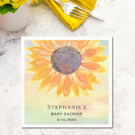 Dusche für Sonnenblumen Serviette