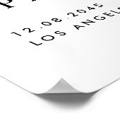 Dusche für tropische Blume und Grünpflanzen Poster (Ecke)