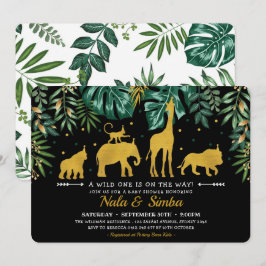 Dusche für tropische Botanische Jungtiere Einladung