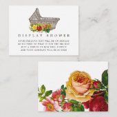 Dusche für Vintage Babytraege Kinderdusche Begleitkarte (Vorne/Hinten)