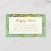 Dusche für Vintage World Travel Baby Begleitkarte (Vorderseite)