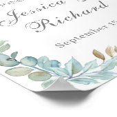 Dusche für Wasserfarben Begrüßungszeichen Poster (Ecke)