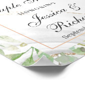 Dusche für Wasserfarben Begrüßungszeichen Poster (Ecke)