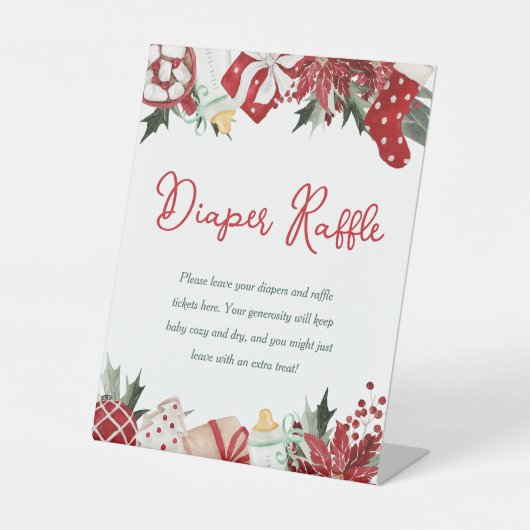 Dusche für Windeln Raffle Sockelschild (Vorderseite)