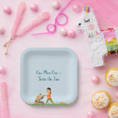 Dusche für zwei Babys Pappteller (Party)