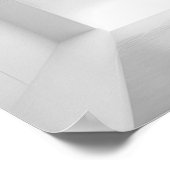 Dusche Hochland Kuh Bad Schwarz und Weiß Poster (Ecke)