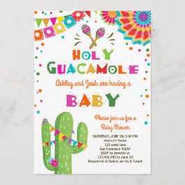 Dusche "Holy Guacamole Fiesta Baby" lädt mexikanis Einladung