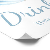 Dusche im April bringen Mai Blume Babydusche Geträ Poster (Ecke)