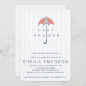 Dusche im Frühjahr Einladung (Vorne/Hinten)