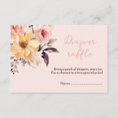 Dusche in Rosa, Dusche in Aquarell Begleitkarte (Vorderseite)