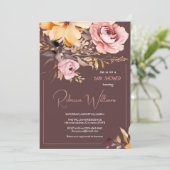 Dusche in Rosa, Dusche in Aquarell Einladung (Stehend Vorderseite)