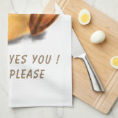 Dusche Küchentücher - Custom Text (Viertel Falte)