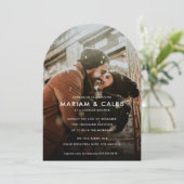 Dusche | LIEBE VERLOBUNG FOTO Einladung (Stehend Vorderseite)