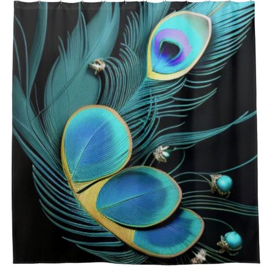 Dusche/Majestic Peacock/|Duschvorhang Duschvorhang (Vorderseite)