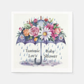 Dusche mit Blume Babydusche Serviette (Vorderseite)