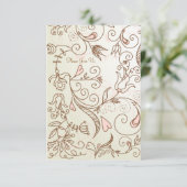 Dusche mit Blütenbaby Einladung (Stehend Vorderseite)