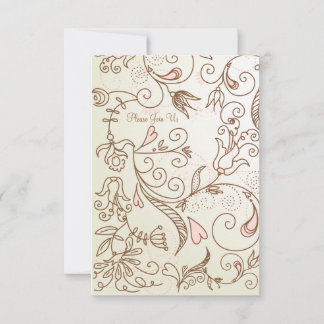 Dusche mit Blütenbaby Einladung