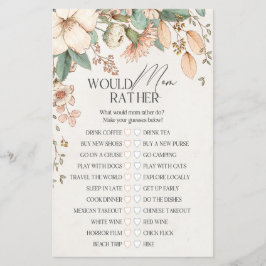 Dusche mit Blütenbaby würde lieber spielen