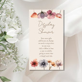 Dusche mit Blütendusche in Aquarell Begleitkarte