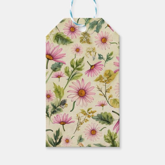 Dusche mit Blütenspülung Geschenkanhänger (Vorderseite)