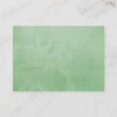 Dusche mit Blütenspülung und Sage-Babydusche Begleitkarte (Rückseite)