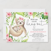 Dusche mit der Post niedliches, rosa grünes Mädche Einladung (Vorderseite)