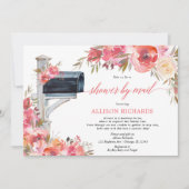 Dusche mit der Post Rosa Korallendusche Einladung (Vorderseite)