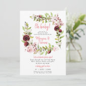 Dusche mit der Post von der Baby-Dusche Einladung (Stehend Vorderseite)