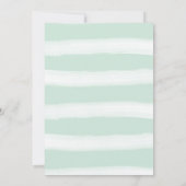 Dusche mit der Post von der blühenden Babydusche Einladung (Rückseite)