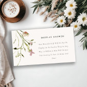 Dusche mit Duschbrause für Weidenflora mit Duschbr Begleitkarte